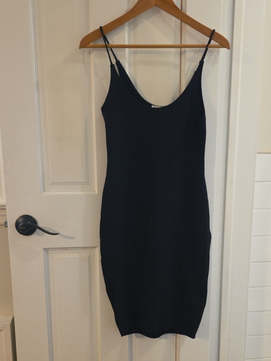 Revamped Dresses & Skirts - Revamped Black Slip Mini Dress